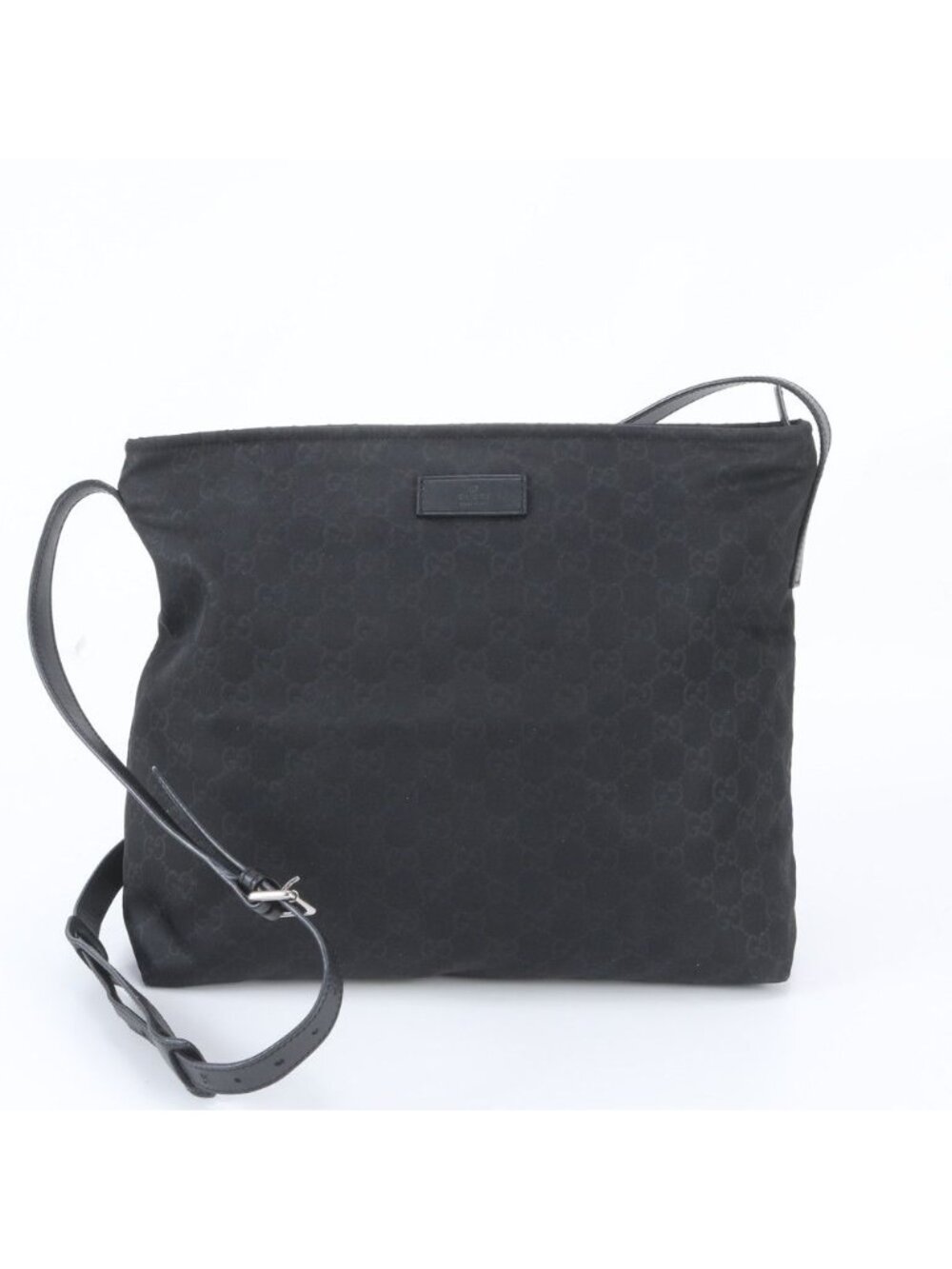 Gucci GG Nylon Leather Shoulder Bag Crossbody Messenger Business